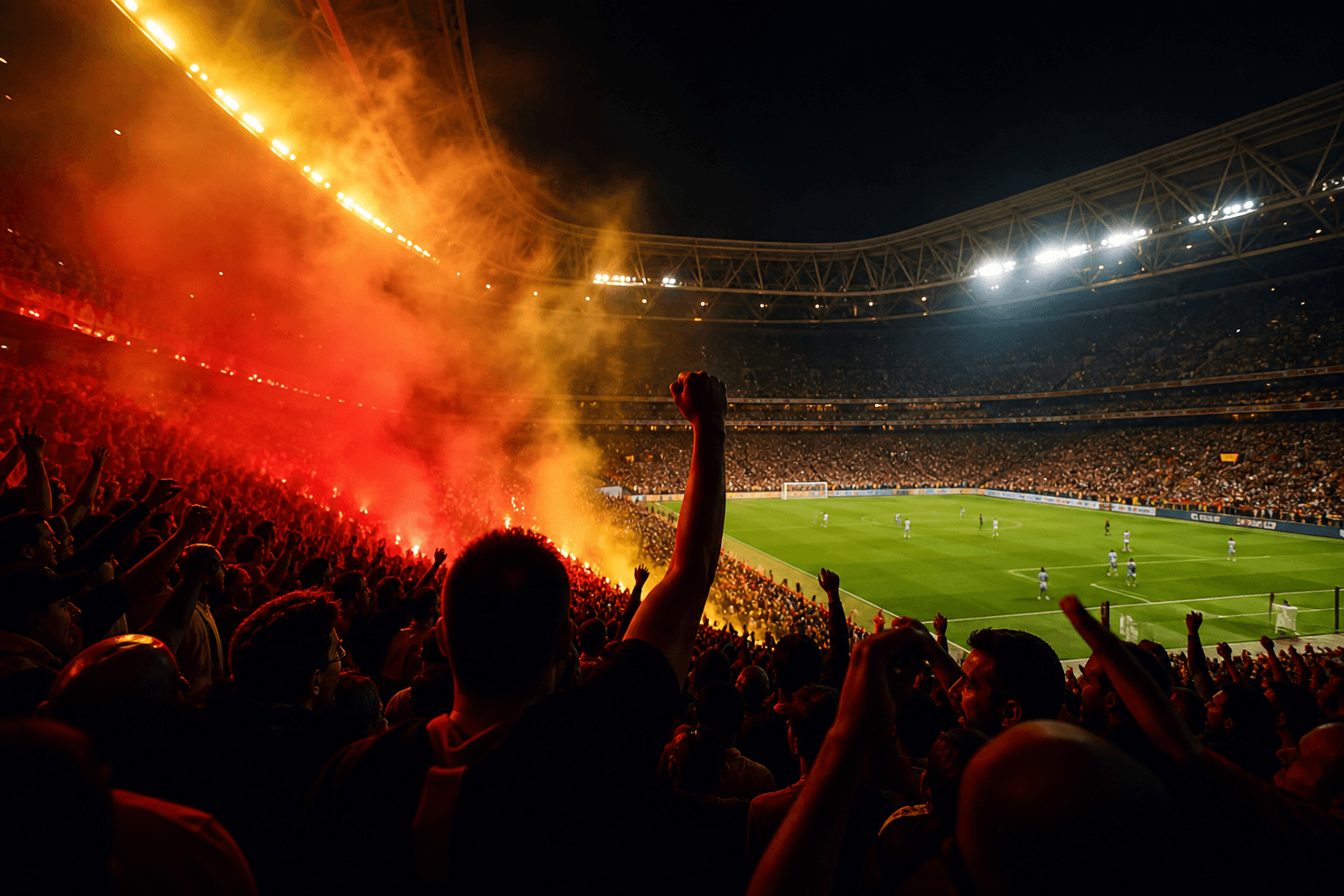 Kırmızı-sarı stadyum atmosferi — Galatasaray taraftar deneyimi