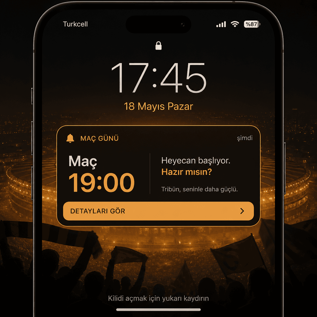 Taraftar App — Bildirim maç